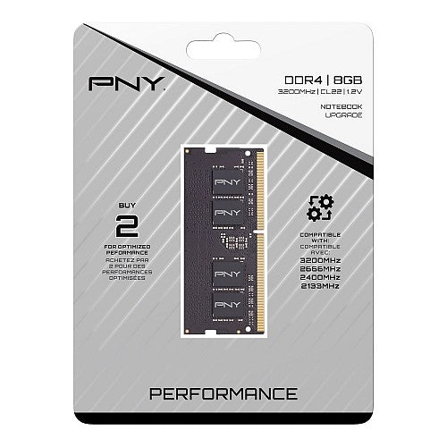 PNY DRAM SODIMM DDR4 3200 1x8GB (Notebook) PNY DRAM SODIMM DDR4 3200 1x8GB (Notebook)
